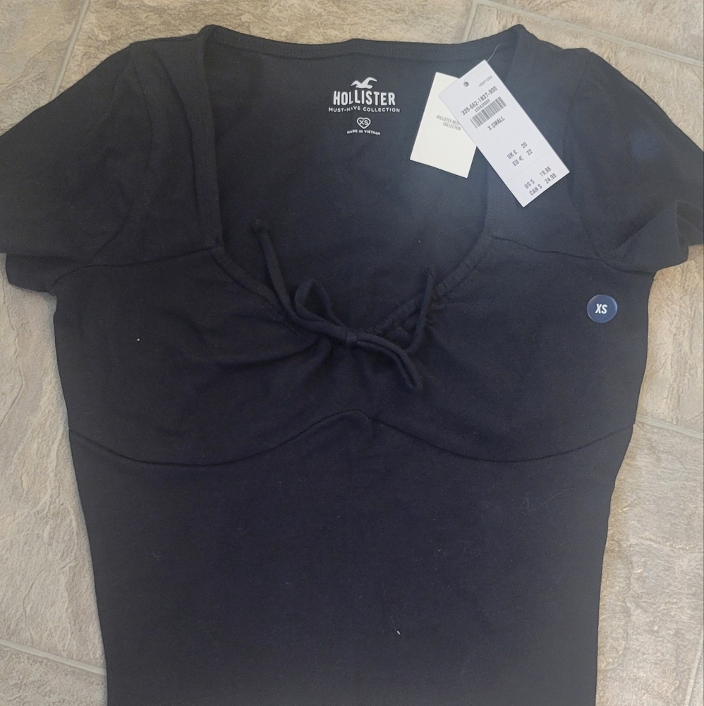 cropped top black